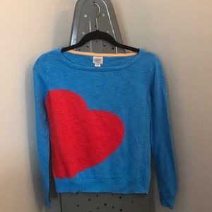 🌸 3/$20 Mossimo Supply Co Red Heart Sweater Sz M